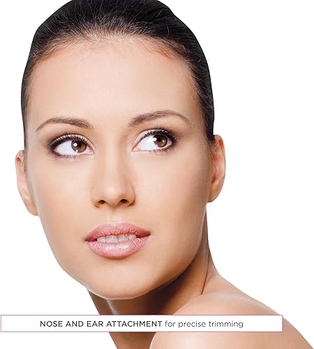 Miniatura 4 de Conair Recortadora de vello facial todo en 1 para mujer, perfecta para cara, orejanariz y cejas, funciona con pilas
