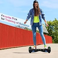 Vista 7 de Patinete autoequilibrante de 16.51 cm con altavoz y luces LED rojas