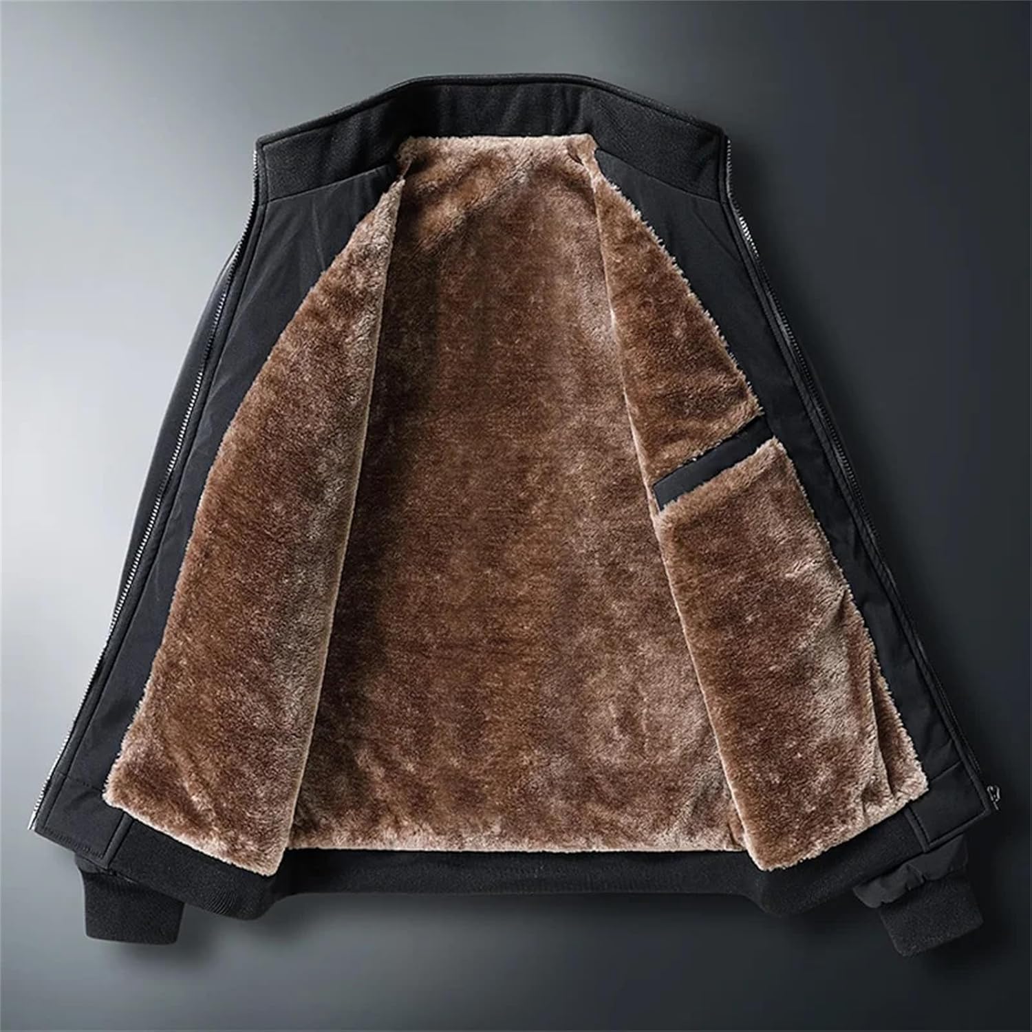 Men's Winter Plus Size Fleece Jackets Thick Streetwear Casual Parka Men Coats Warm Windbreakers Bomber Jacket