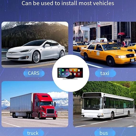 Flexscreen Pro Carplay, Driveview Flexscreen Pro 2025 Model, Wireless Portable Carplay Screen for Car,10.26 HD Flex Screen Pro 4k Dash Cam (With 64G memory card)