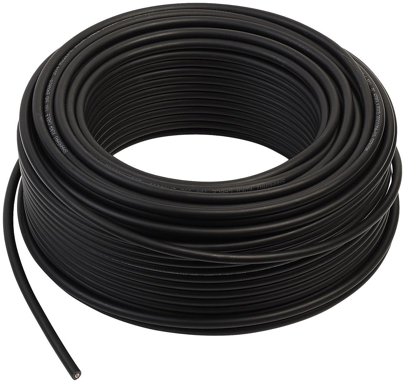 revolt Verlängerungskabel: Solarkabel mit 1x 4 mm² (12 AWG), 50 m, IP68, bis 1.800 V, schwarz (Solar Verbindungskabel, Photovoltaik Anschlusskabel, MC4)