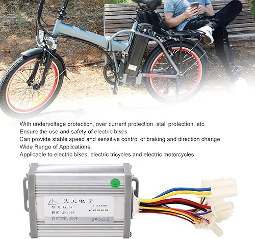 Miniatura 9 de Alomejor Electric Controller Thumb Throttle Kit 36V 1000W Brush Motor Speed Controller and Thumb Throttle Kit for Refit