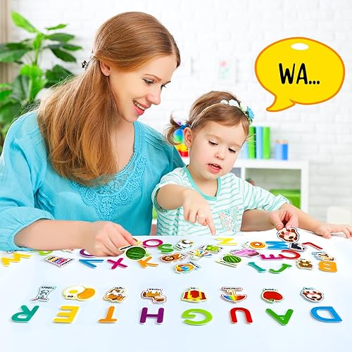 Miniatura 5 de Letras y números de aprendizaje de fieltro, 75 tableros de fieltro para tablero de franela, alfabeto ABC para niños pequeños, jardín de infantes,