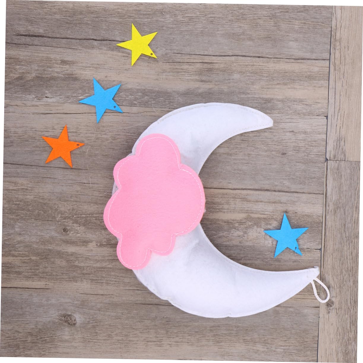MAGICLULU 2 Piezas Decoración Musical Nube Estrella Móvil Cuna De Niño Teléfono Inteligente Nubes Colgando Decoraciones Móvil De Cuna Estrellas Cuna De Juguete Cuna Móvil Las Nubes