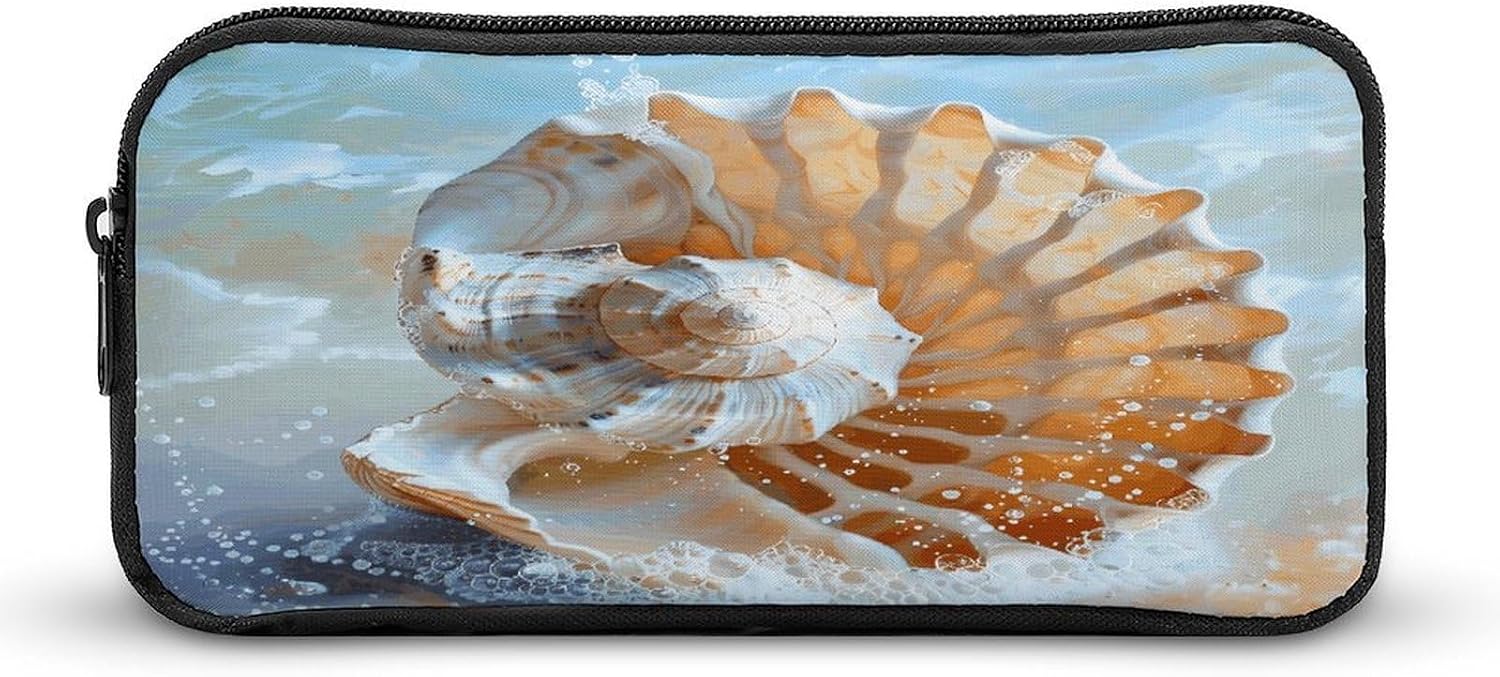 Ocean Seashell Makeup Bag Toiletry Bag Cosmetic Bag