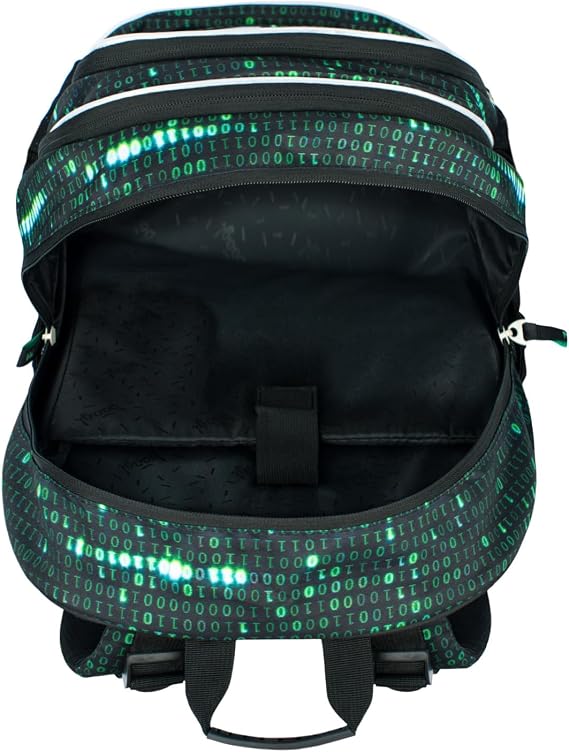 Baagl Children's Backpack, School Backpack for Children with Ergonomically Shaped Back, Chest Strap and Reflective Elements, Numbers, ca. 43x29x20 cm