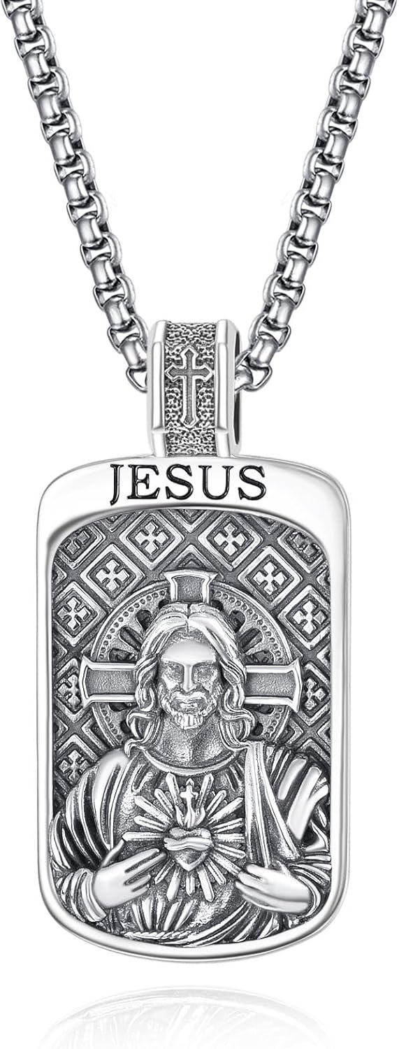 Collana Uomo San Michele - Ciondolo Spada E Preghiera, Protezione E Fede - Foto 7