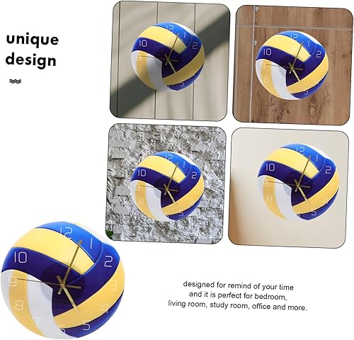 Miniatura 6 de Garneck Reloj de pared deportivo para baloncesto, silencioso, decorativo, silencioso, para sala de estar, dormitorio, habitación de los niños