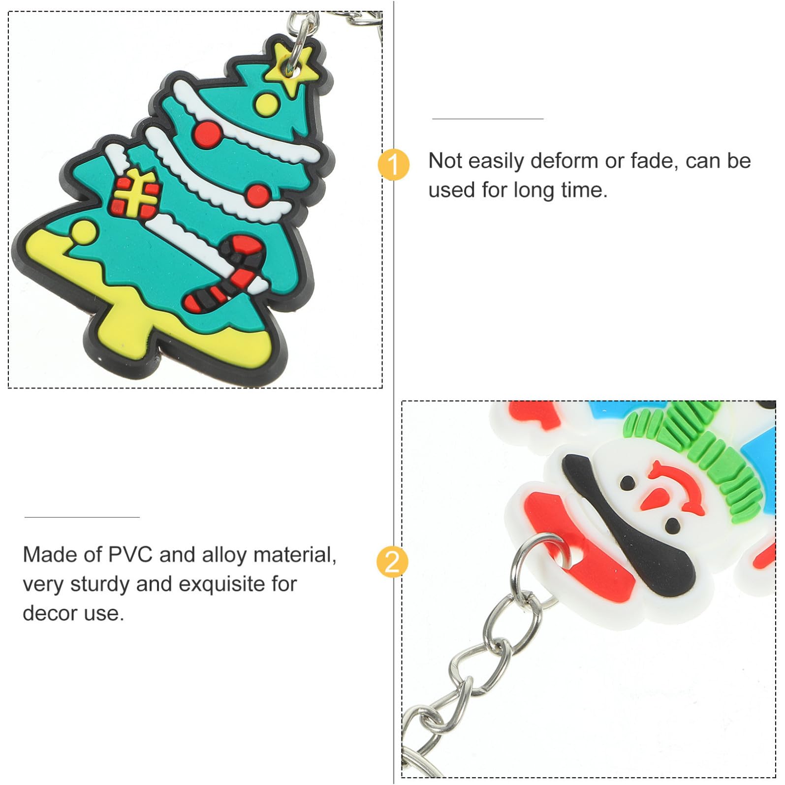 105stücke Weihnachts Schlüsselanhänger Charmante Schlüsselringe Für Junge Mädchen Taschen Dekorative Weihnachts Gadgets Für Mädchen Und Jungen