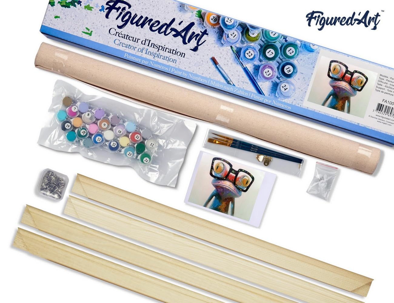 Peinture Par Numéro Adulte Figured'Art - Grenouille Et Lunettes - Kit Complet DIY 40x50cm - Loisir Créatif Français Kit Tableau à Peindre Grenouille Peinture Par Numéro Adulte Figured'Art - Grenouille Et Lunettes - Kit Complet DIY 40x50cm - Loisir Créatif Français Kit Tableau à Peindre Grenouille