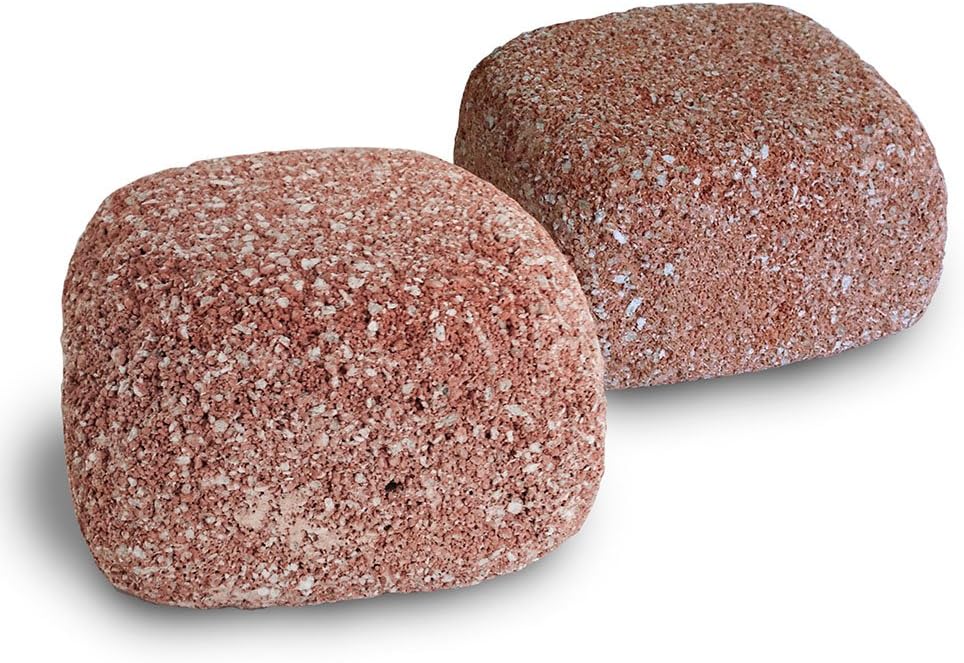 2-Pack Stone for Aquariums, Medium - Natural Water Clarifier and Odor Remover, Treats 30 to 80 Gallons