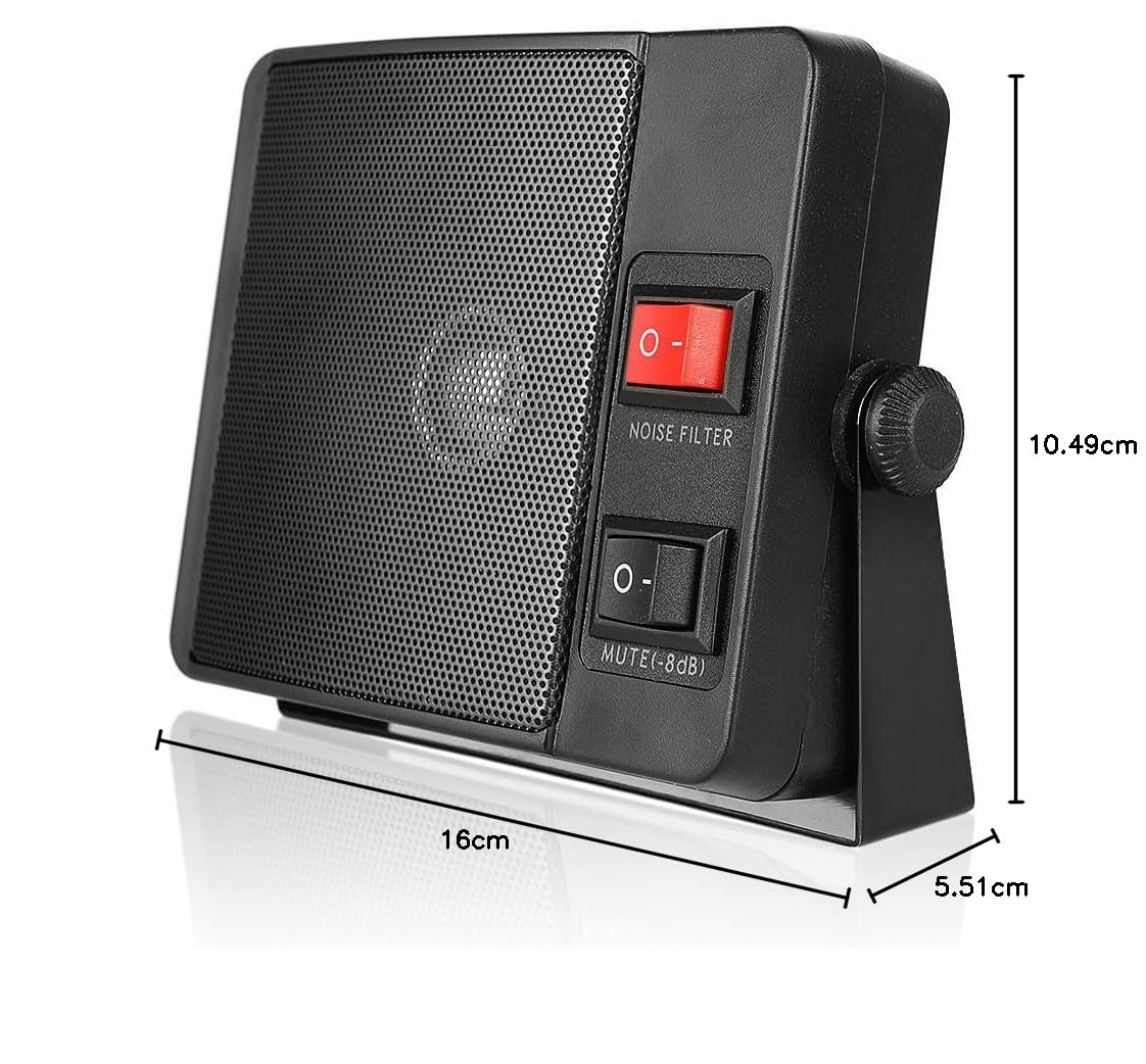 Mini Haut-Parleur Externe pour Walkie Talkie pour YAESU/ICOM/Kenwood Haut-Parleur Externe TS-750 pour Radio Mobile de Voiture et Radio CB