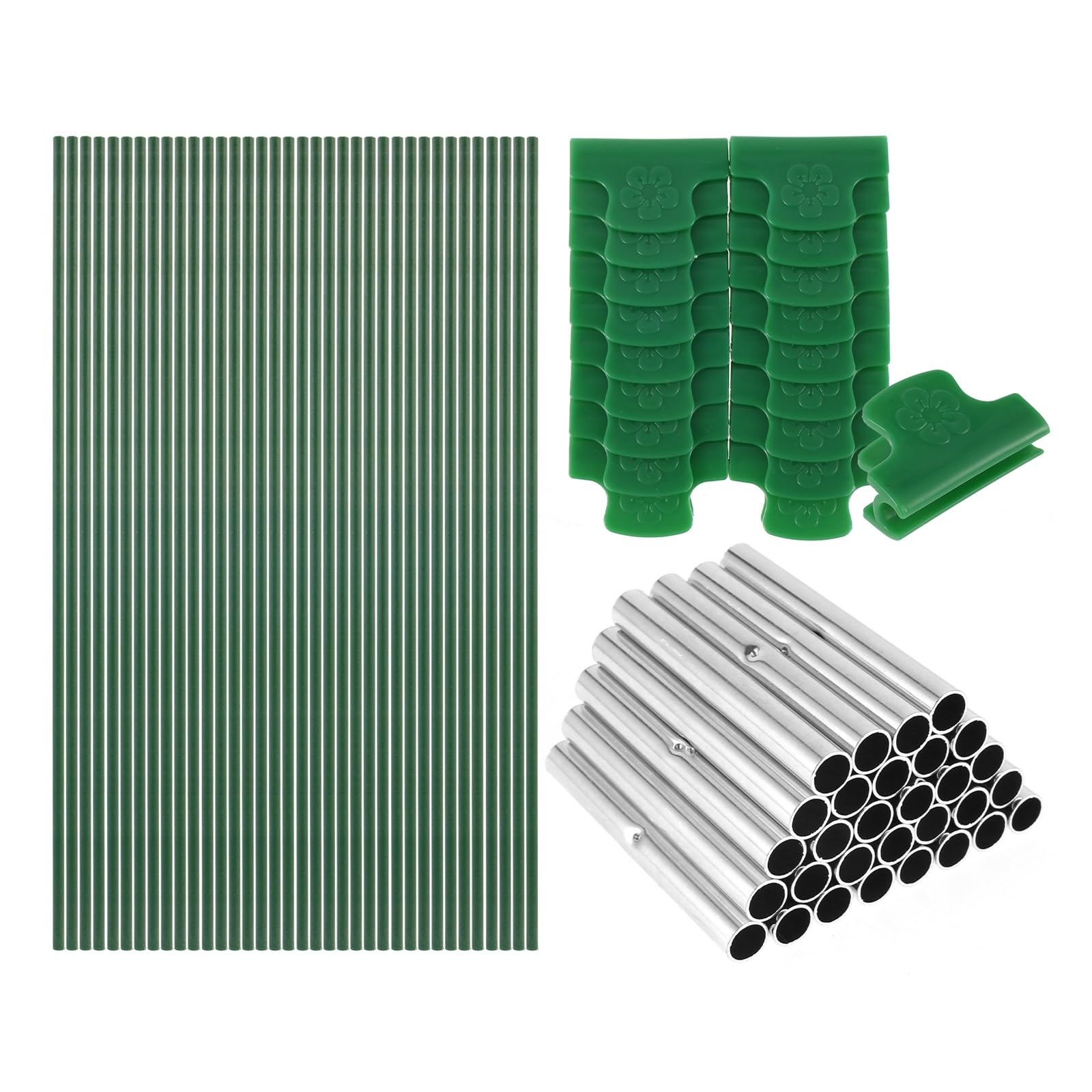 Archi per Serra Orto Greenhouse Hoops Frame Tunnel Kit 17 Inches Long Detachable Garden Hoops Rust-Free Fiberglass Support Botan Awning Grid