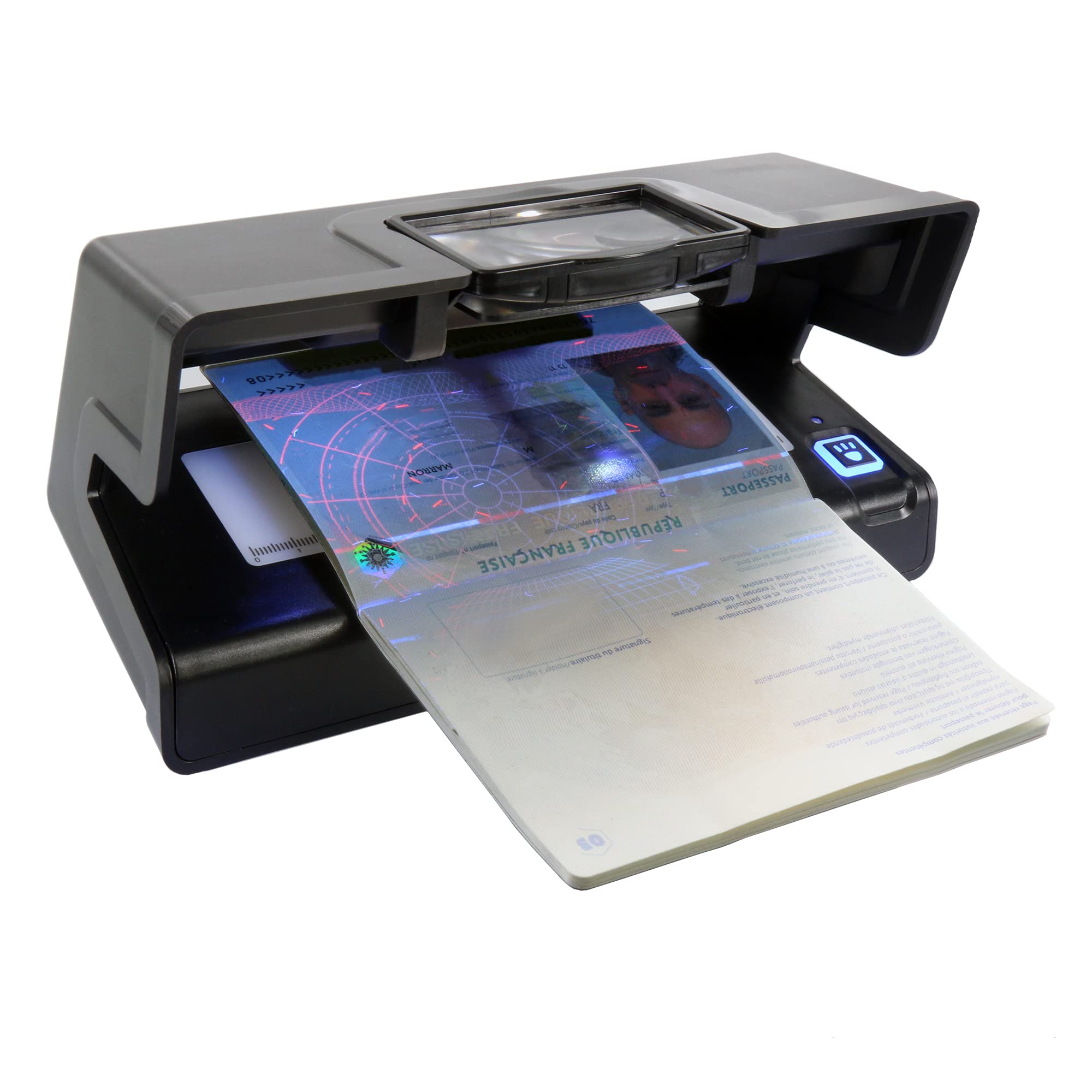 Détecteur Automatique Tickets Restaurants, billets de banques, chèques cadeaux et authentificateur sur documents sécurisés (Passeports, C.I, Permis…)