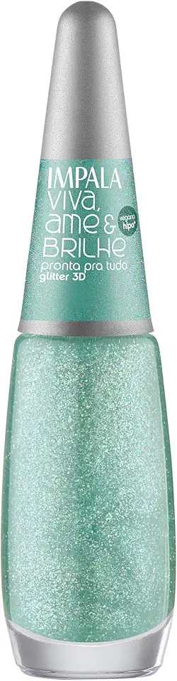 ESMALTE IMPALA VIVA AME E BRILHE GLITTER 3D PRONTA PRA TUDO COMERCIAL