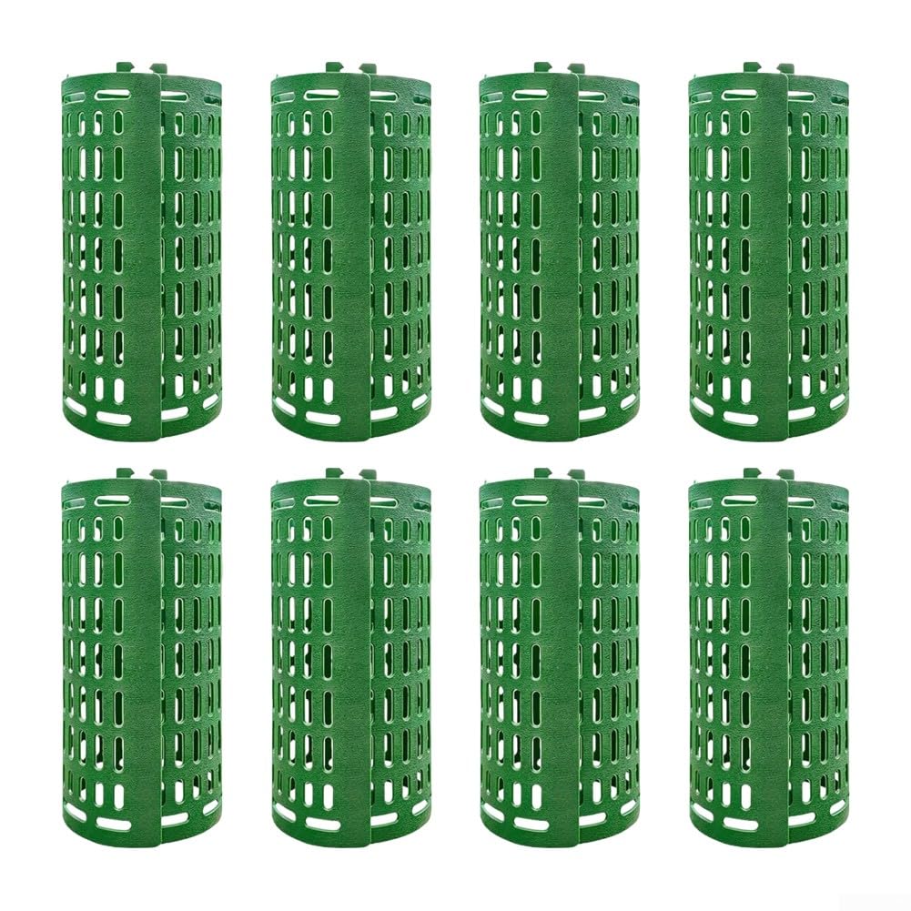 Protection de tronc d'arbre ajustable vert foncé pour un jardin soigné