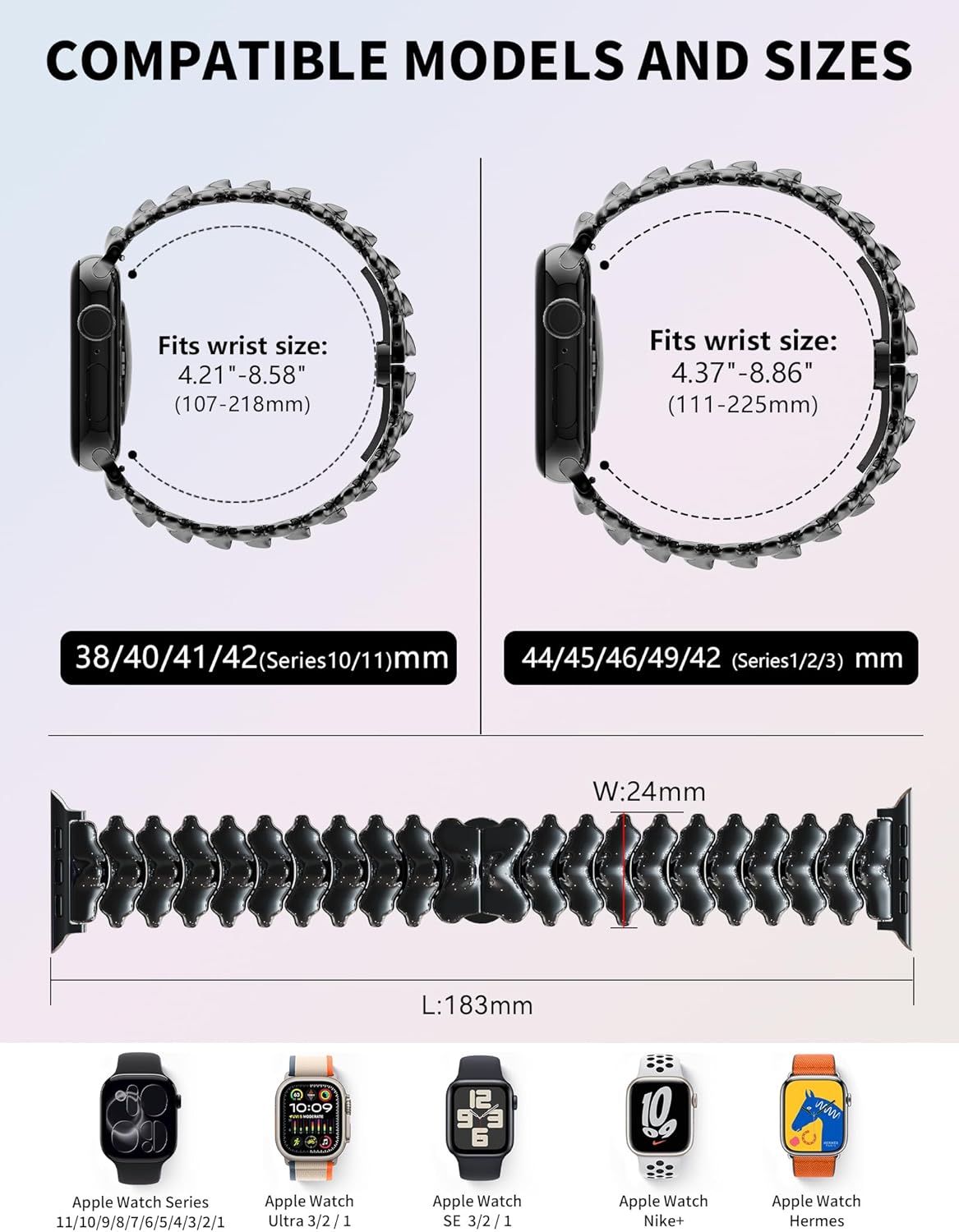 Spine Metal Band Compatible with Apple Watch Series11/10/9/8/7/6/5/4/3/2/SE3 2 1 /Ultra3 2 1 Women Men,Unique Niche Watch Band For iWatch Bands 38mm 40mm 41mm 42mm 44mm 45mm 49mm