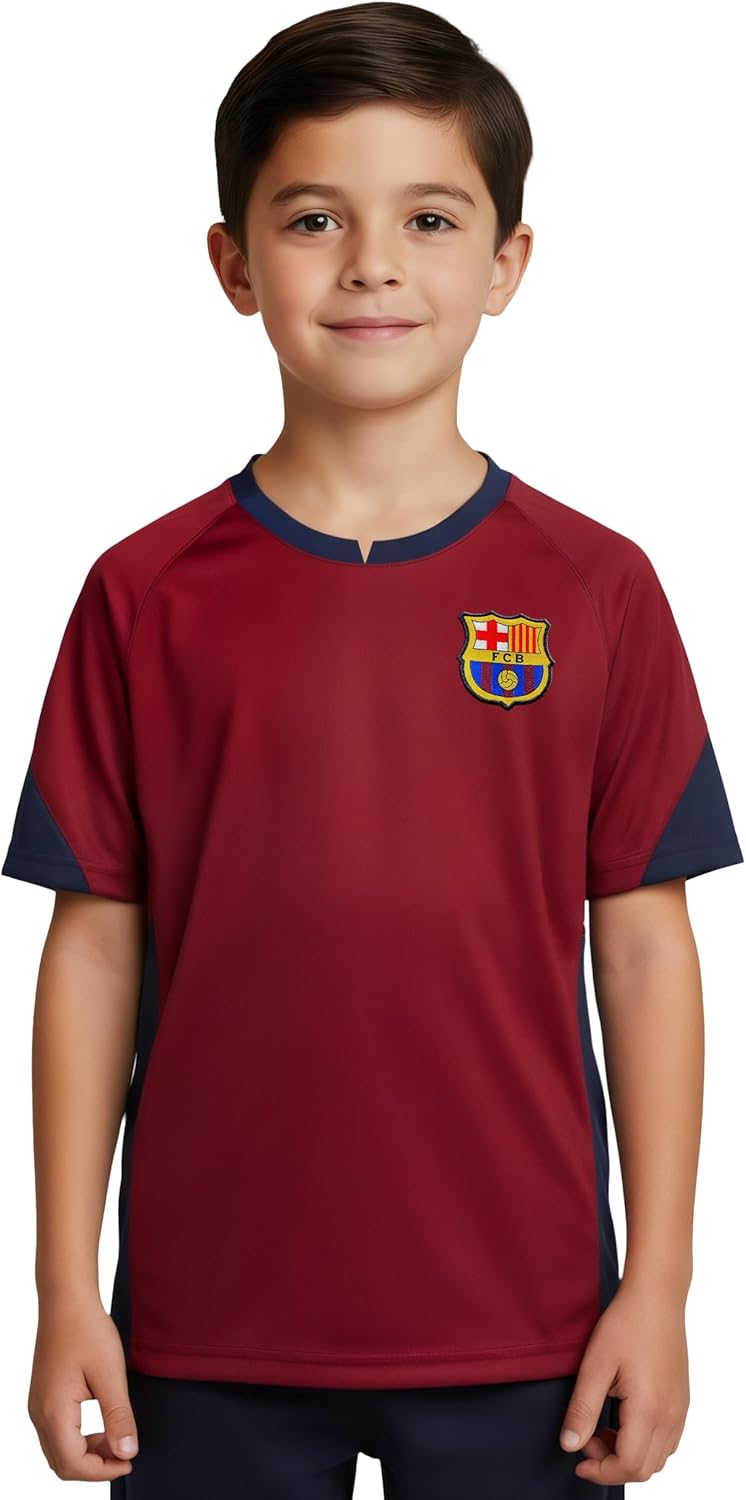 Icon Sports Officially Licensed FC Barcelona Game Day Shirt - Unisex Kids