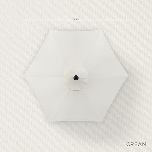 Vista 95 de Best Choice Products - Paraguas redondo para exteriores de alta resistencia (7.5 pies).