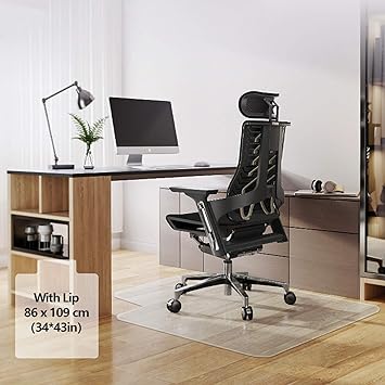 Amazon Com Chair Mat With Lip Desk Chair Mat Floor Chair Mat Youkada Heavy Duty Chair Mat Desk Mat With Lip For Hard Floors 86 X 109 Cm 34 X 43 Inches Office Products