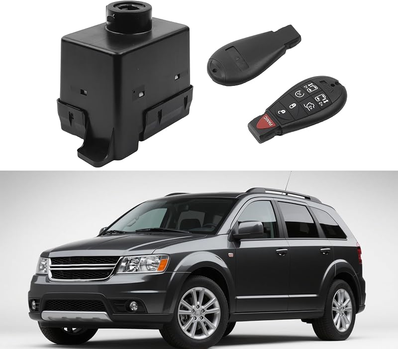 Dasbecan Ignition Switch Receiver Module Compatible with 08-10 Dodge Grand | For Caravan and Chrysler Town & Country 2009-2010 Dodge Journey Replace 68210155AB 5026876AE with 2 keys