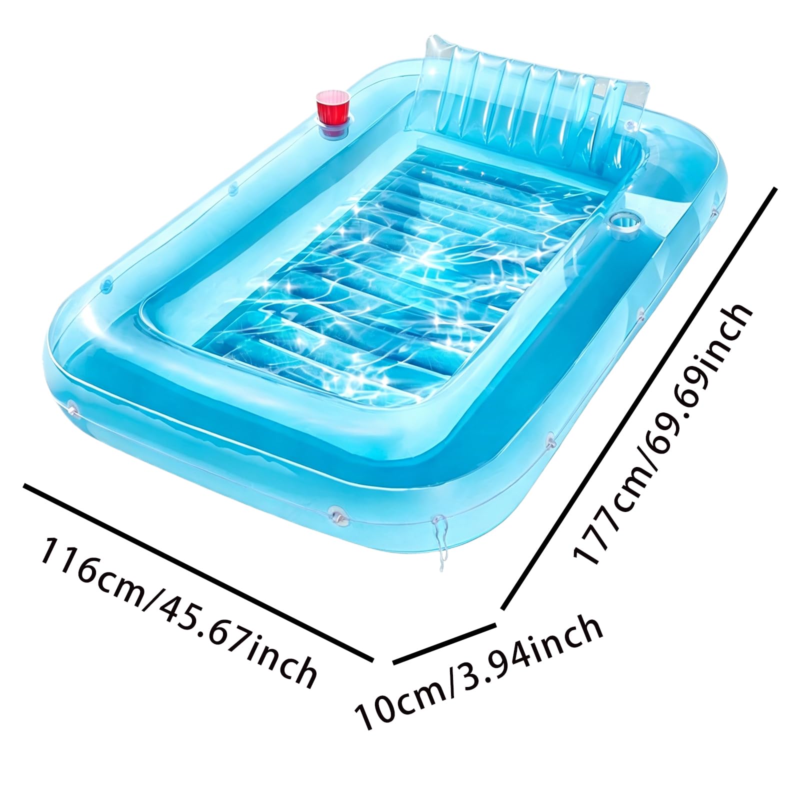 PVC Acqua Tempo Libero Gonfiabile Gonfiabile Lettino Galleggiante Convenienza Gonfiabile Piscina Abbronzatura Piscina Gonfiabile