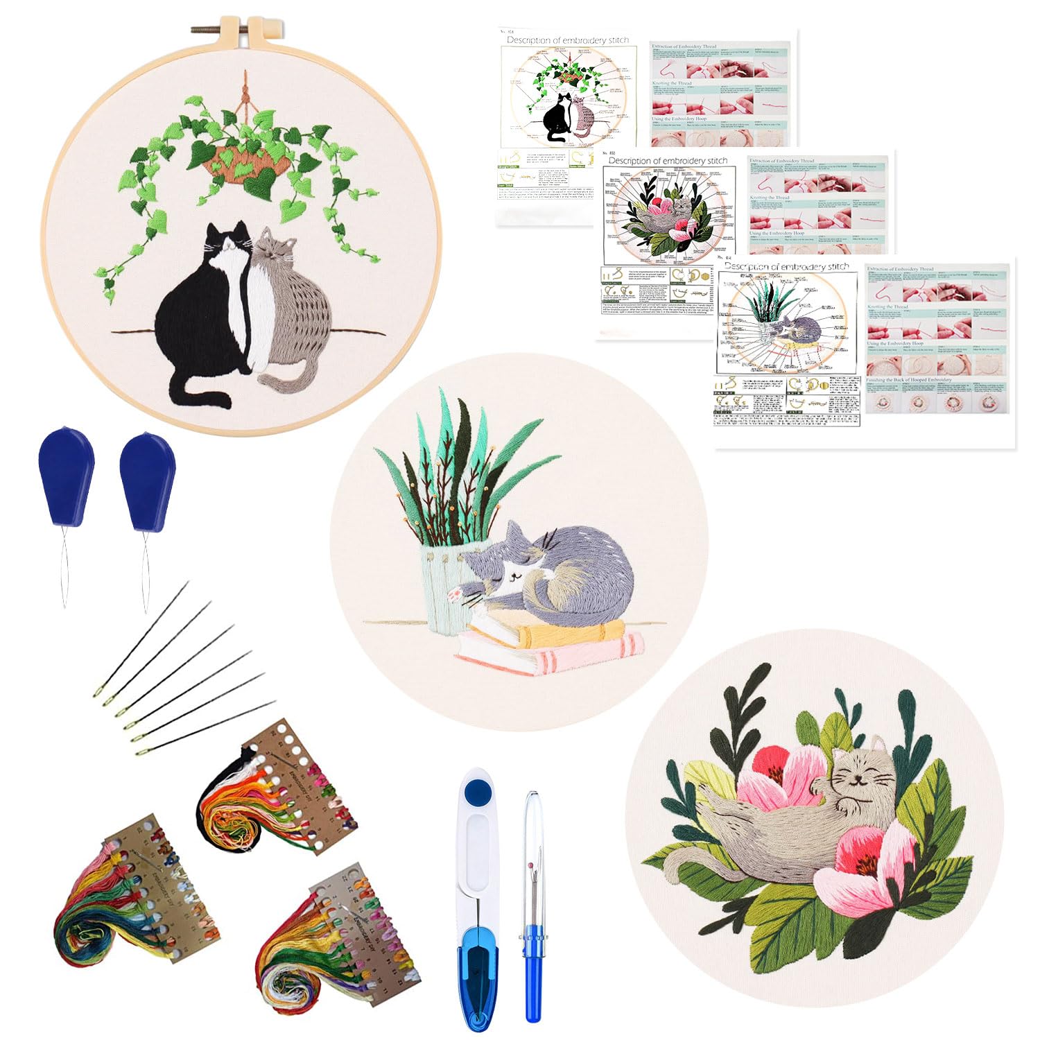 W Rxkiocs Stickerei Kit Stickset Für Anfänger DIY Kreuzstich