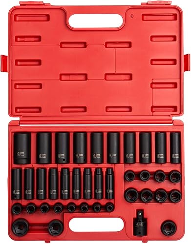 Miniatura 5 de Sunex 2568, juego de llaves de impacto Drive Master de 1/2 pulgada, 43 piezas y 2669, juego de llaves de impacto Drive Master de 1/2 pulgada, 39