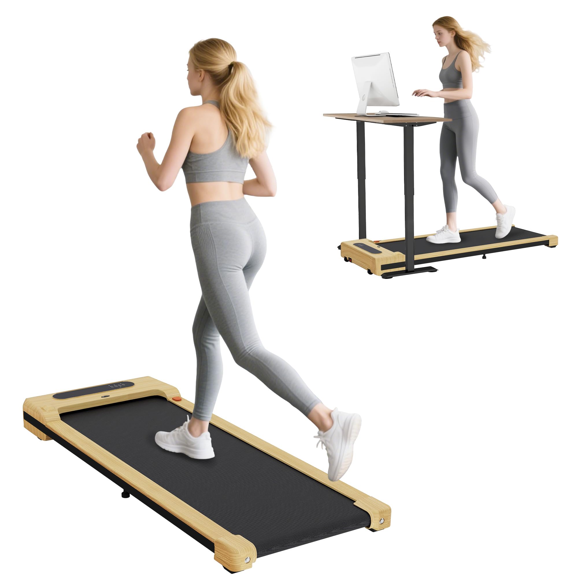 Amazon.com : Soozier Walking Pad, 2.5HP Under Desk Treadmill with