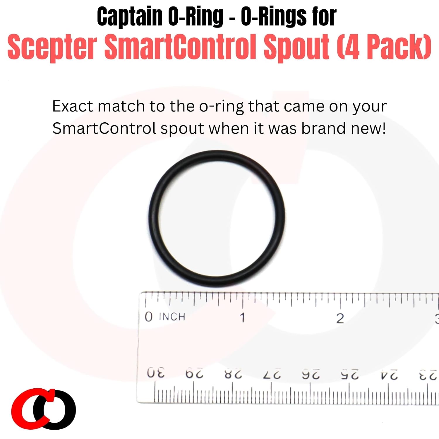 Captain O-Ring – Replacement O-Rings for Scepter SmartControl Gas Can Spout (4 Pack)