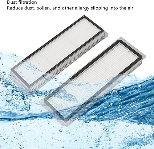 Miniatura 3 de Pwshymi Kit de cepillo para trapeador de aspirador robot, filtros de cepillo blanco kit de peine plano para Mijia 1C para F9 Kit de repuesto para