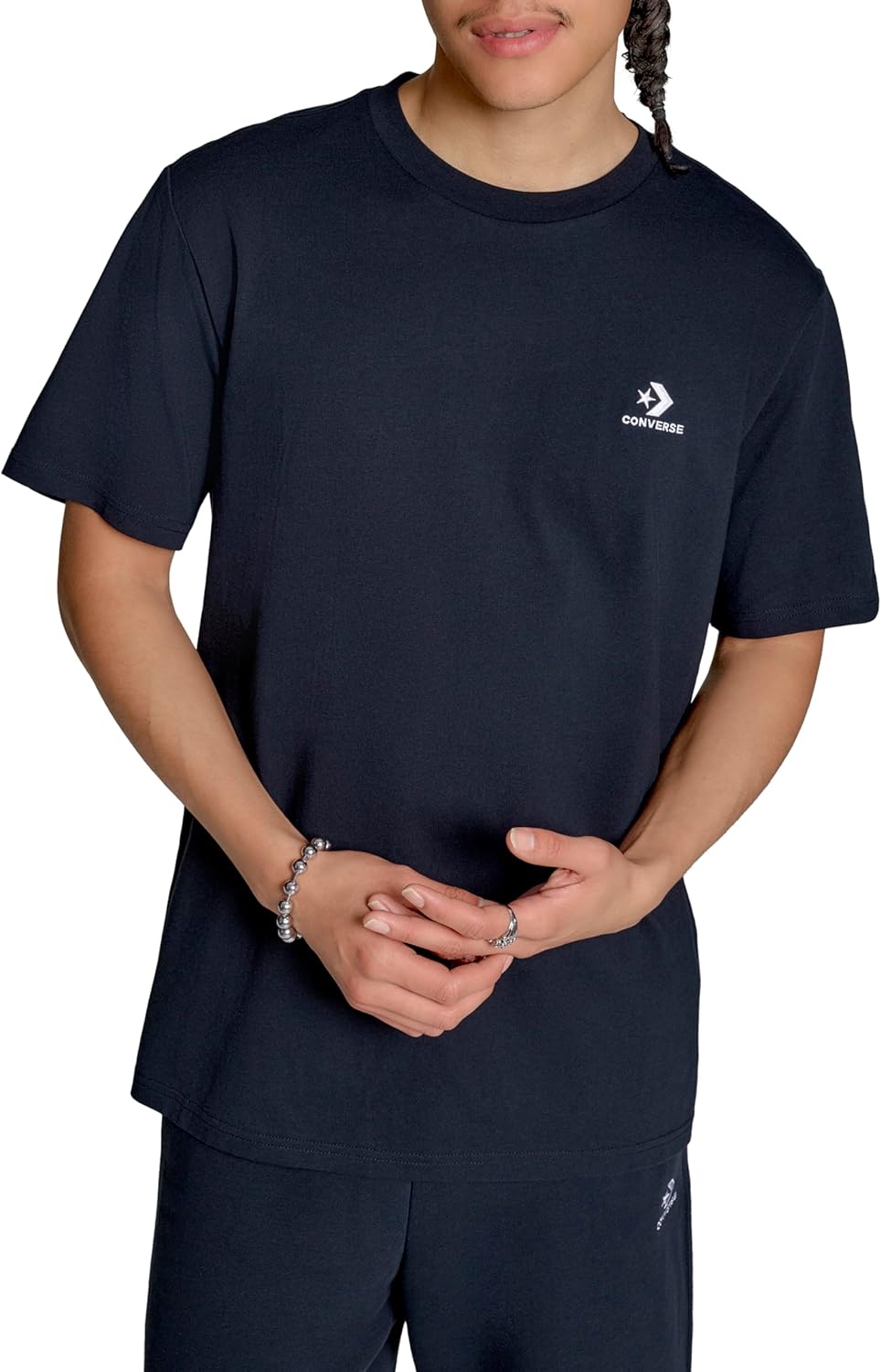 Converse Mens Left Chest Star Chevron Embroidered Tee