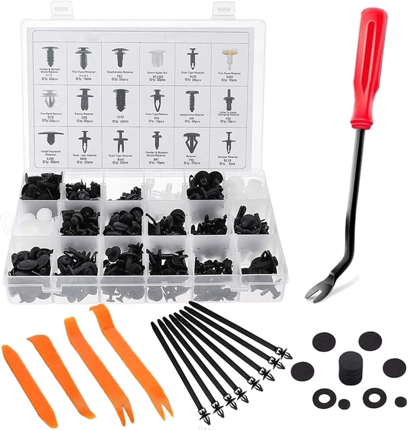 Car Fastener Box Set Car Fastener Box Set, 415 Pcs Car Expansion Buckle