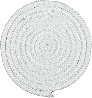 Fireplace & Wood Stove Door Seal Rope – Fiberglass Gasket Cord, 2m (78 in) Length, 6/8/10/12mm Diameter, Heat-Resistant for Log Burner and Pellet Stove Doors(8mm)