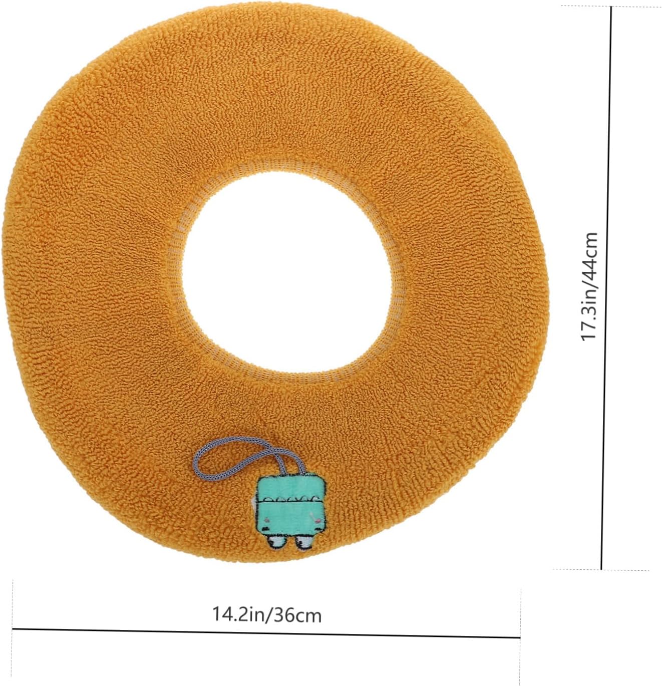 Alipis 3pcs Fuzzy Toilet Seat Cover Pads O-Shaped Washable Covers for O-Type Toilets Random Color