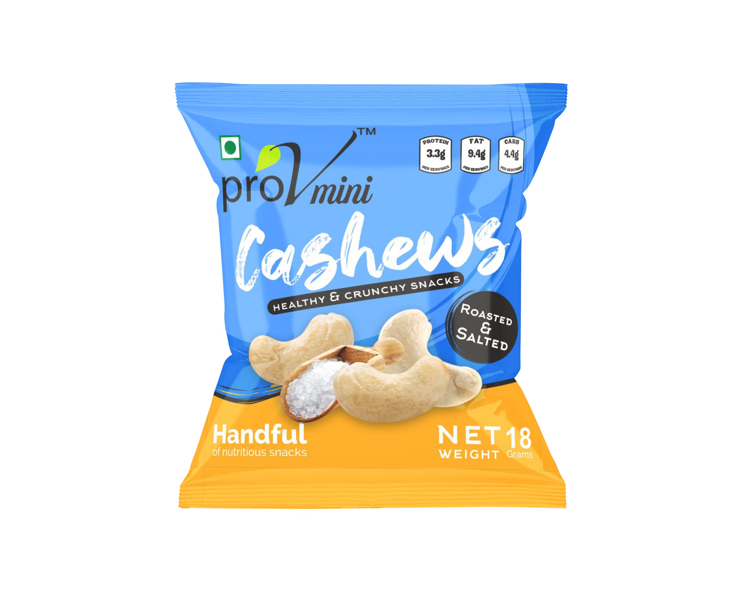 ProV Minis - Cashew Roasted & Salted 18gm (Pack of 10 = 180gm) (B0BS6T6J8V) Amazon Price History, Amazon Price Tracker