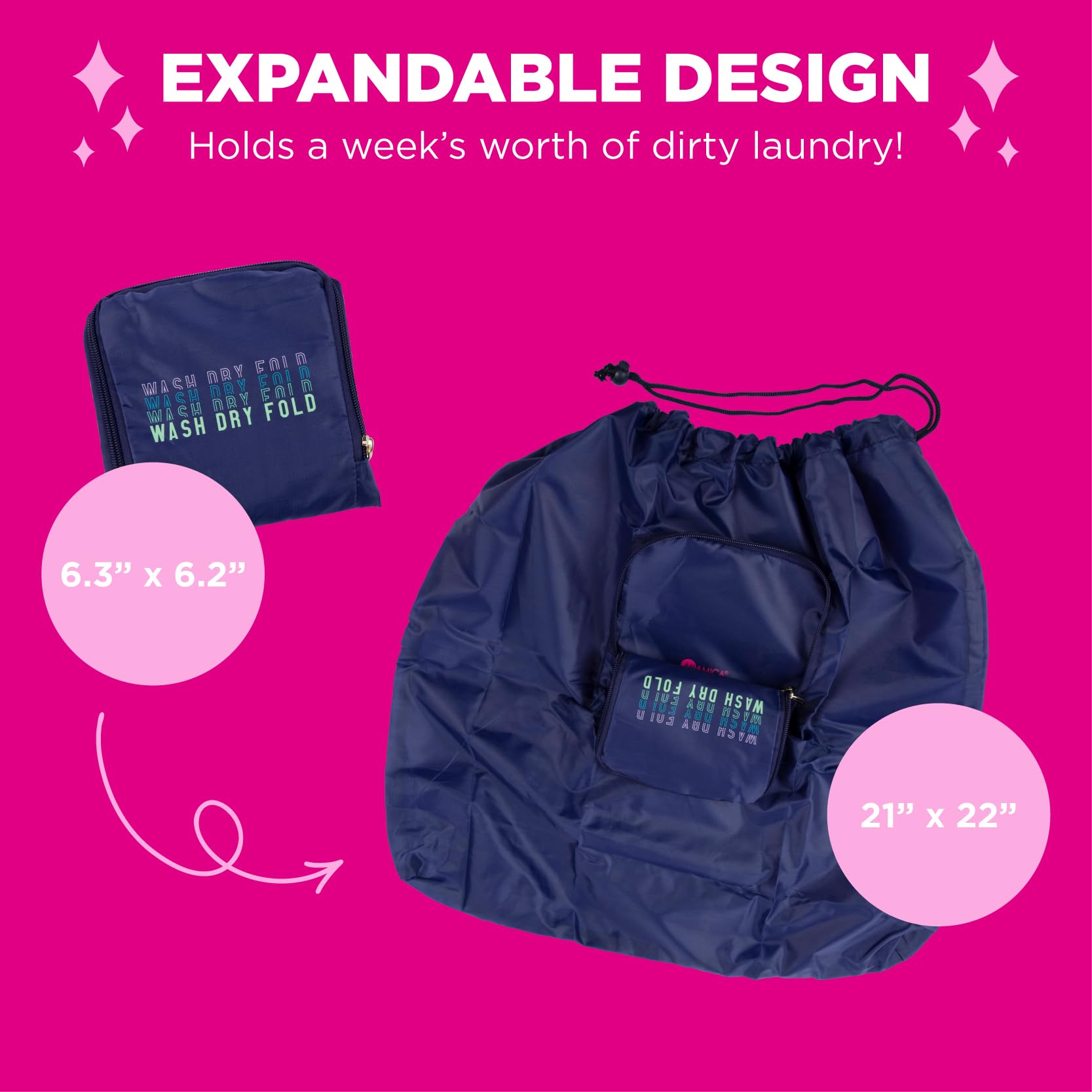 MIAMICA Wash, Dry, Fold, Navy/Multi, 21