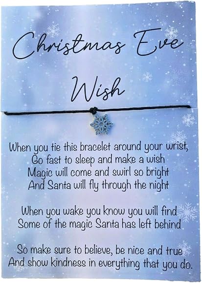 Christmas eve wish bracelet Clearance