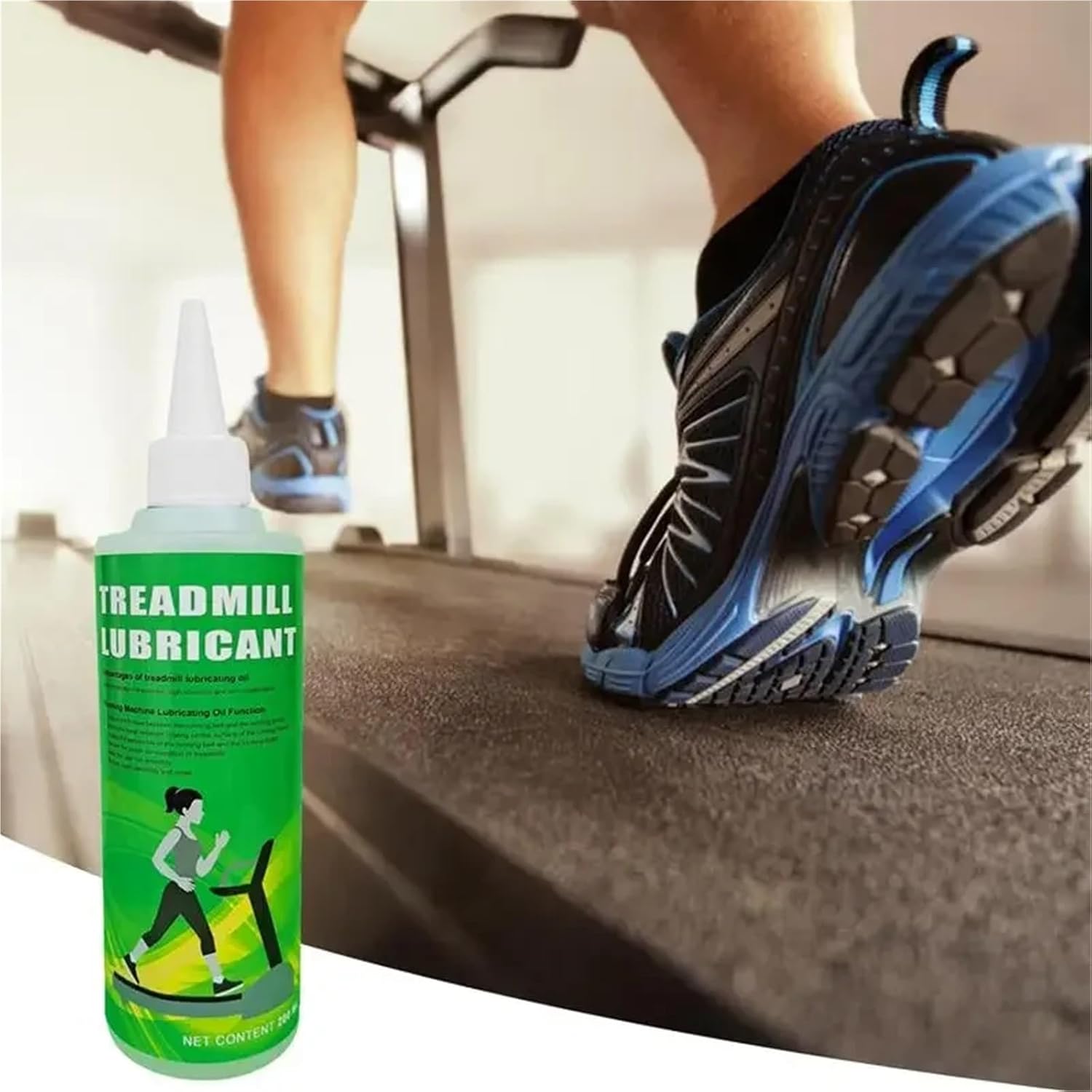 Non-Stick Treadmill Belt Silicone Lubricant 200ml, Running Machine Maintenance Oil, Reduces Friction & Noise, Non-Oily Formula, Home Gym Treadmill Tool