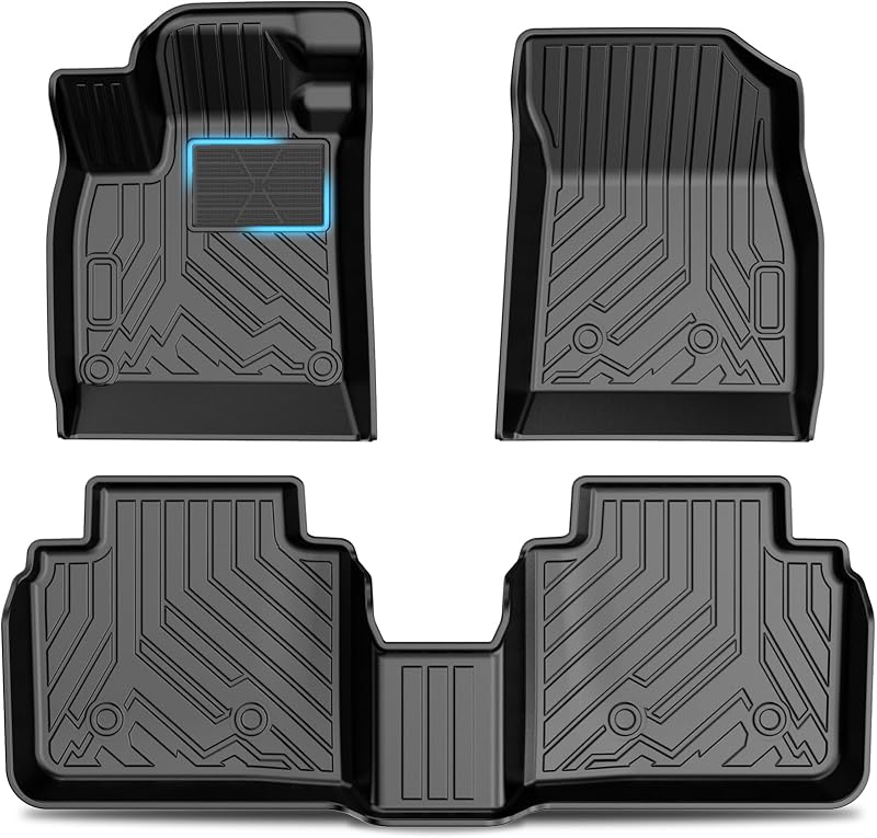 Tapetes automotivos em TPE KUST para Honda Accord Sedan 2023–2026, dianteiros e traseiros, com borda elevada e apoio extra para o calcanhar, 3 peças