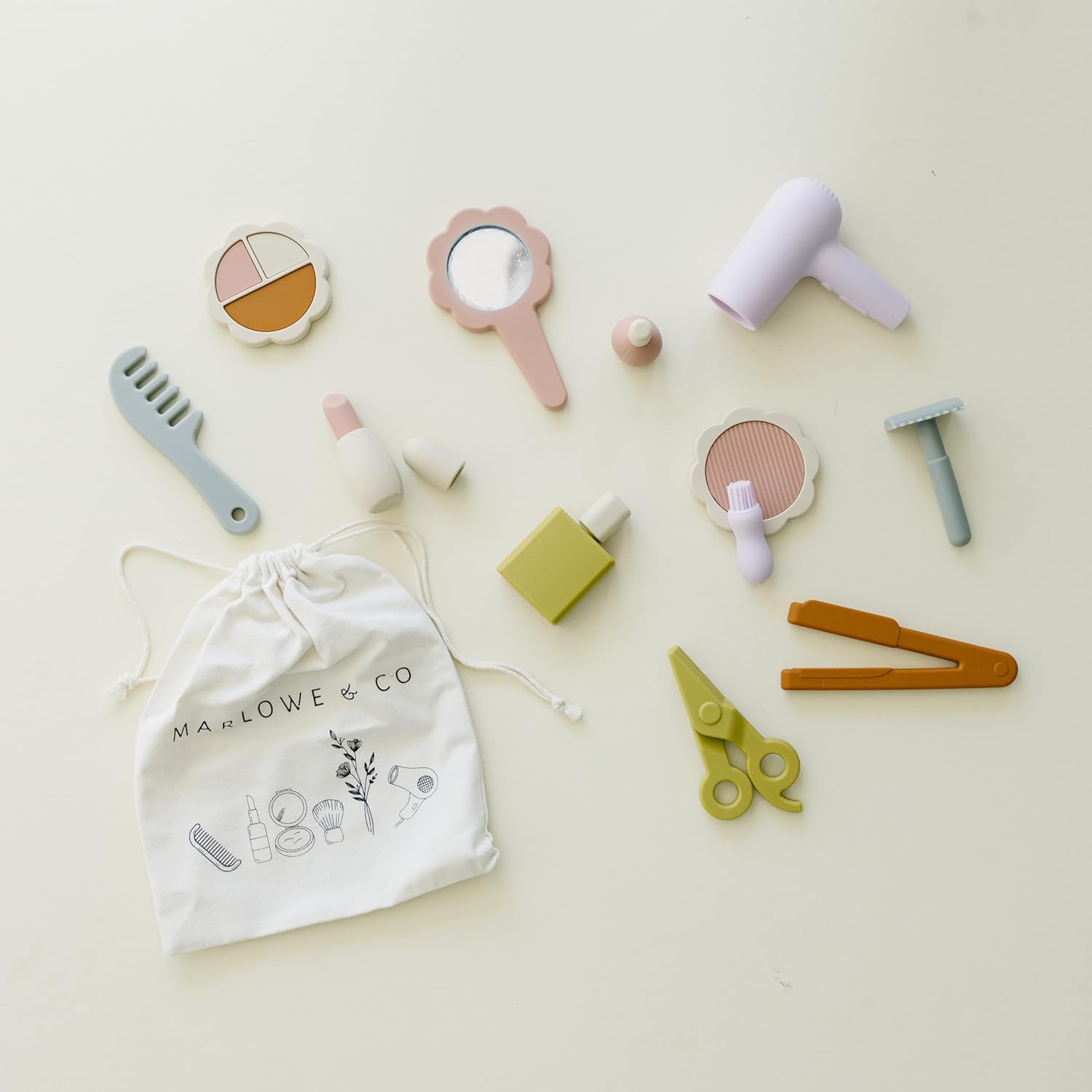 Marlowe & Co Hair and Makeup Playset and Pretend Play Doctor Kit for Children Bundle