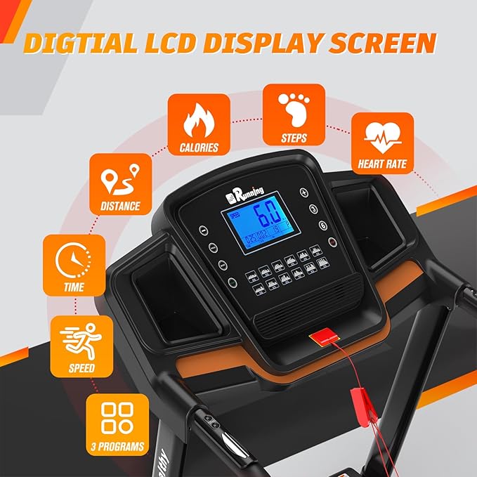 Caminadora Eléctrica Plegable Beuiosda 3.5HP, Inclinación Manual, 330 lbs miniatura 3