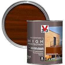 V33 High Protection Woodstain for Exterior Wood, Mahogany, 750ml