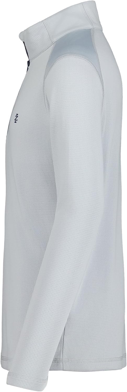 IZOD Boys' Long Sleeve Performance Quarter Zip Pullover, Lightweight