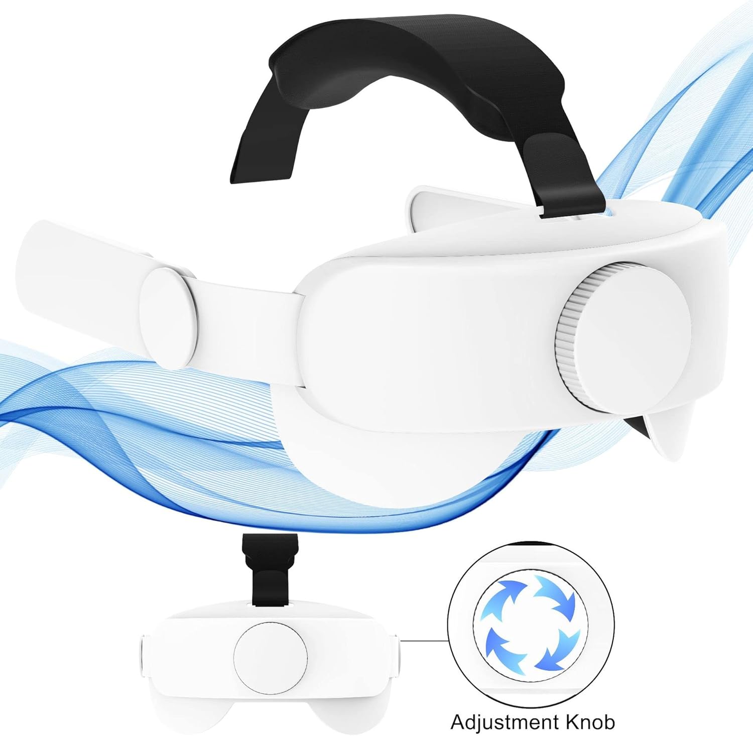 Oculus Quest 2 Head Strap Replacement Adjustable Elite Strap for Quest 2 Accessories Comfort in VR Meta Quest2 Adjustable Replacement Inte