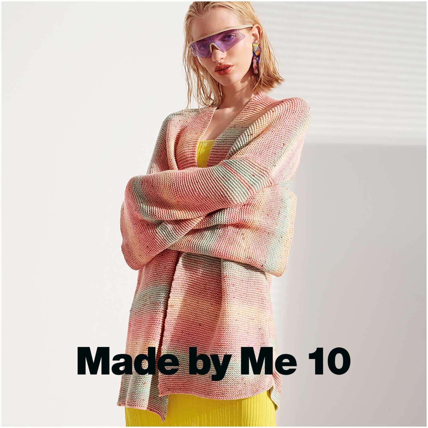 Rico Fashion Cotton Light & Long Tweed dk Fb. 03 mint rosa apricot pastell, Baumwollgarn mit langem, dezentem degradé Farbverlauf zum Stricken & Häkeln