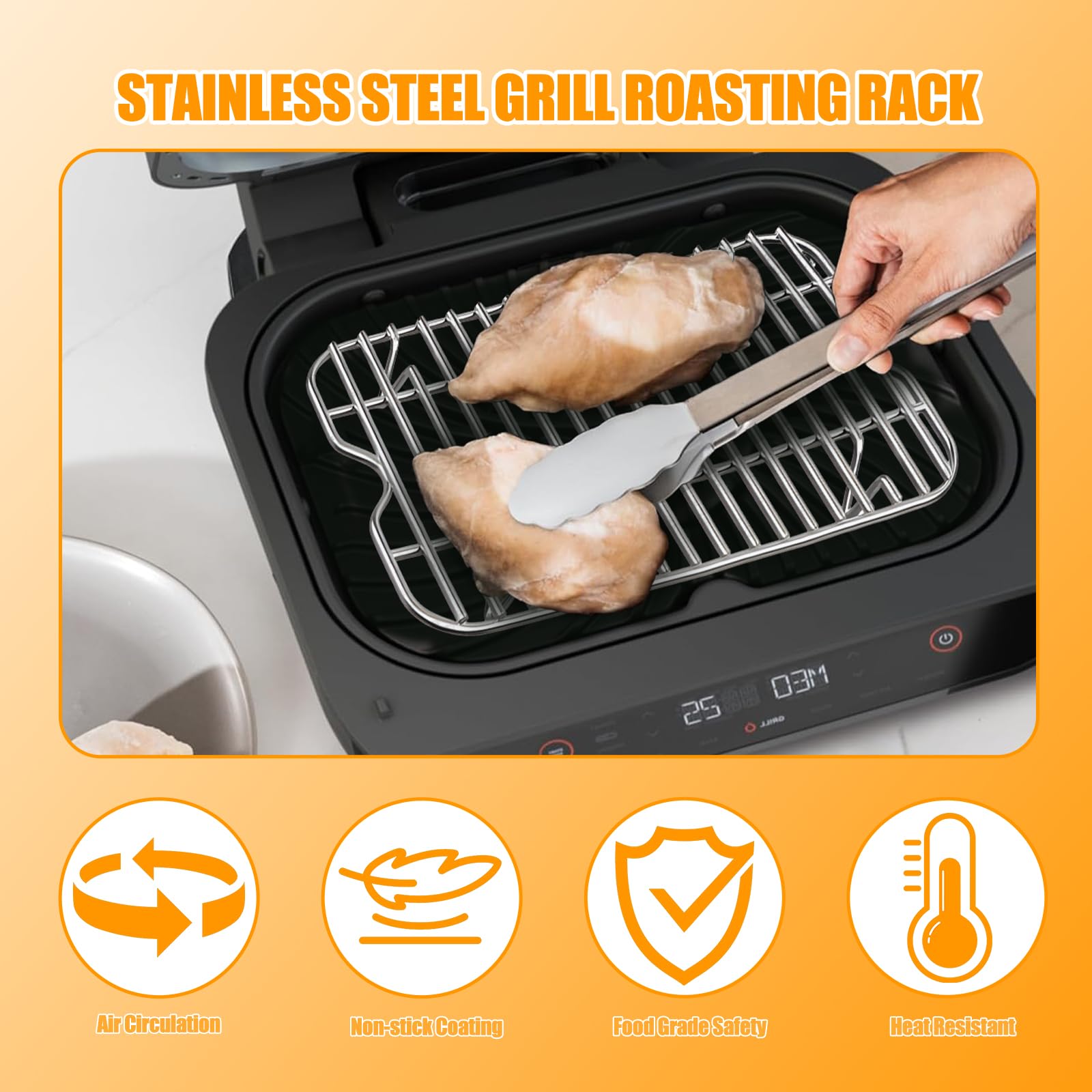 Amazon.com : Grill Roast Rack and Cooking Pot for Ninja Foodi
