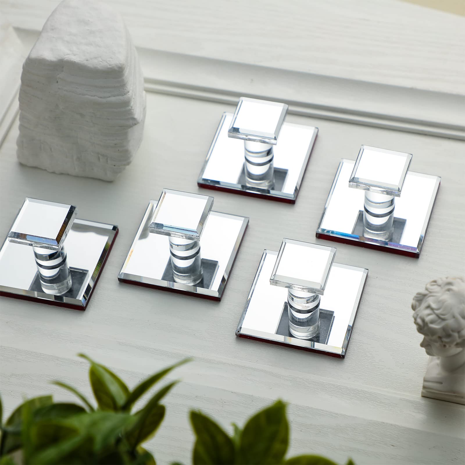 Modern Adhesive Cabinet Knobs - 6 Pack -6 Modern Adhesive Cabinet Knobs - 6 Pack -6