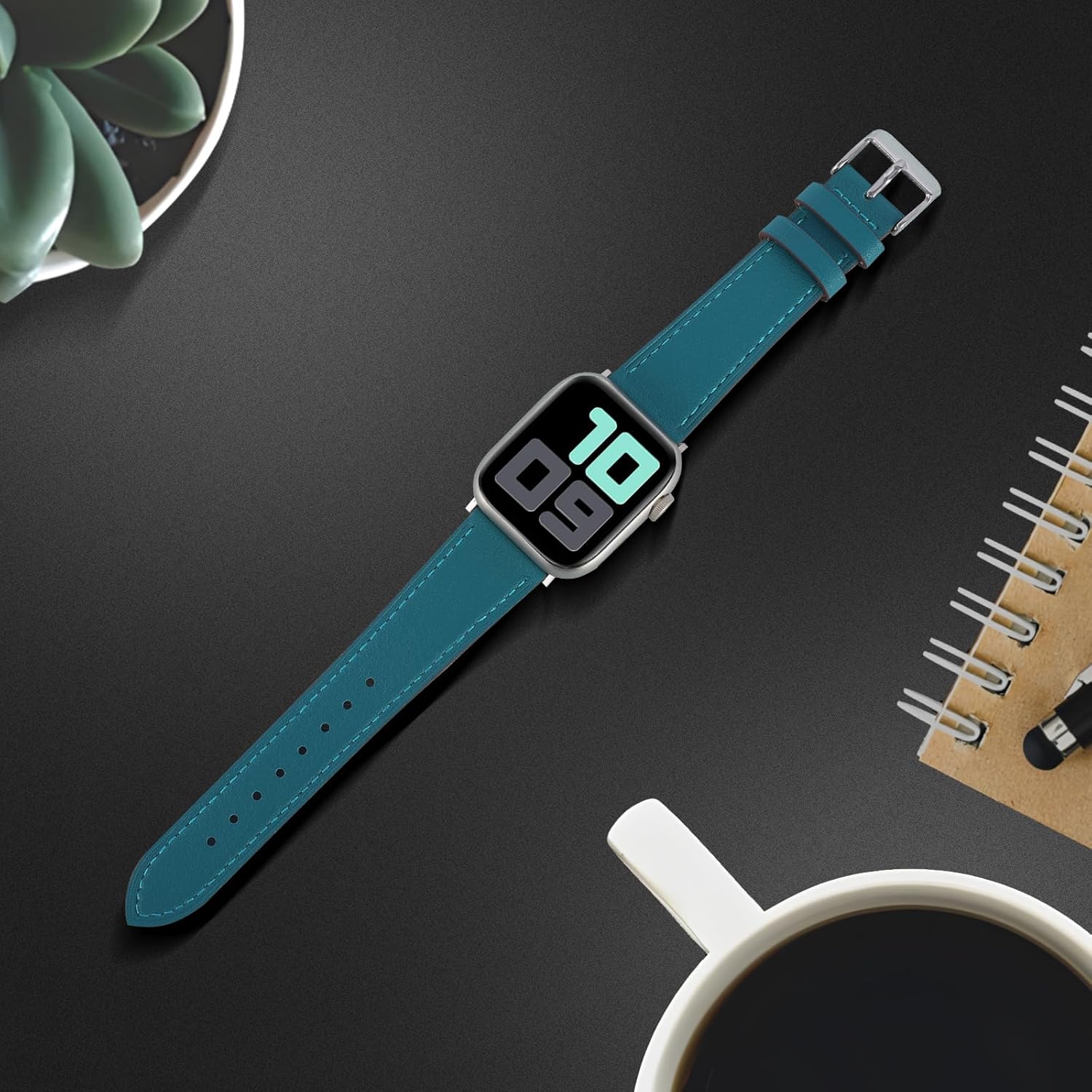 Premium Italy Leather Bands Compatible with Apple Watch Band 40mm 38mm 41mm 42mm 44mm 45mm 46mm 49mm, Soft Leather Watch Replacement Band for Watch Series Ultra SE 10 9 8 7 6 5 4 3 2 1 for Women Men - Image 2