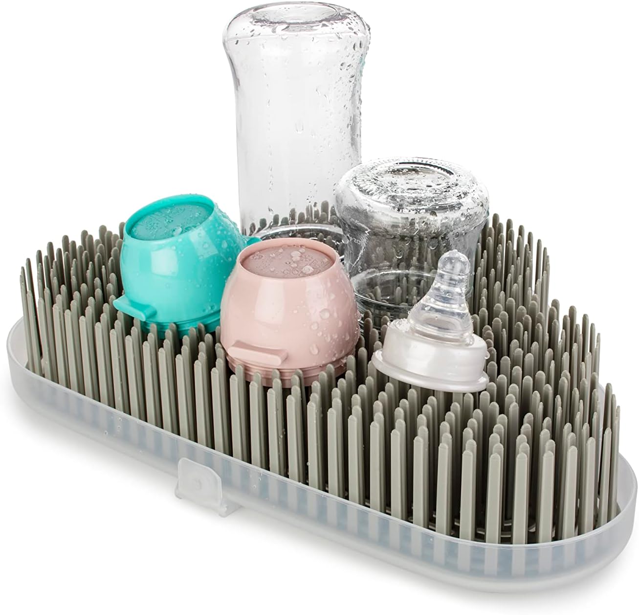 Amazon.com: melii Countertop Baby Bottle Drying Rack and Drainboard ...